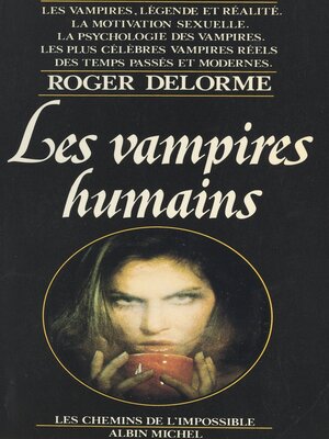cover image of Les vampires humains